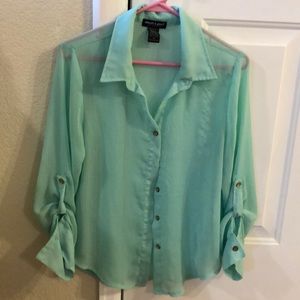 Teal Blouse